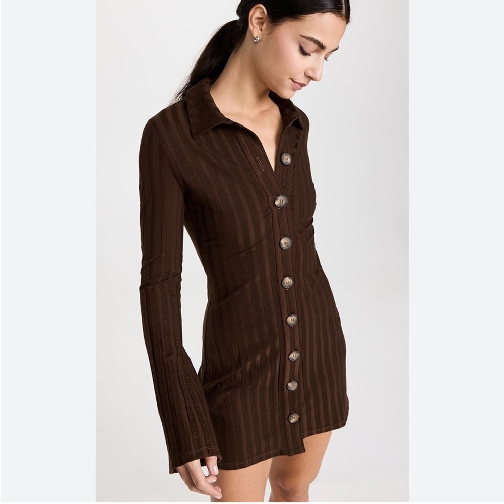 NWT Reformation Benton long sleeve knit dress